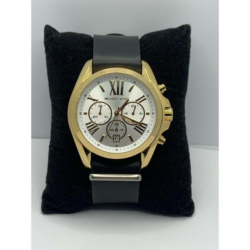 Michael Kors MK5743 Women's Black Leather Analog W